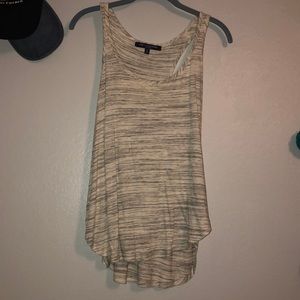 White and Gray Tank Top